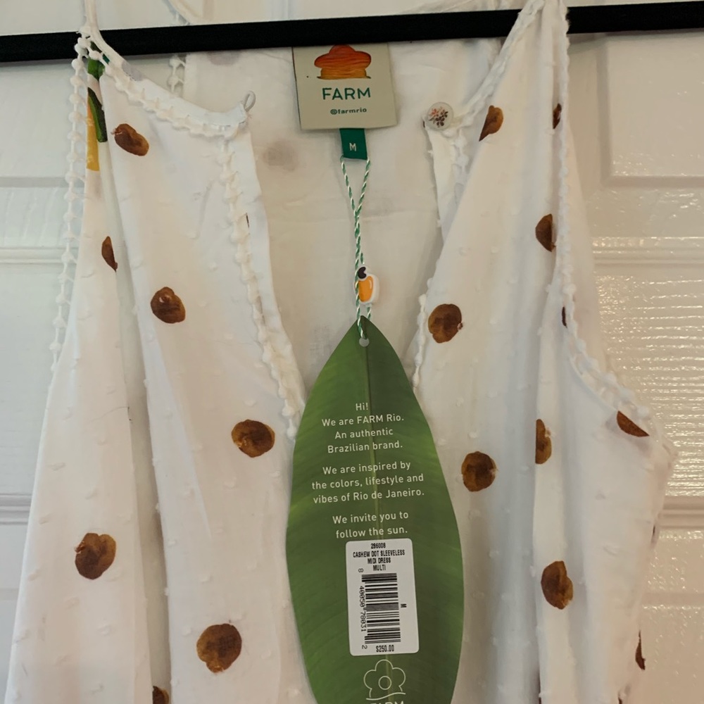 NWT Farm Rio cashew dot midi dress. - Picture 3 of 4